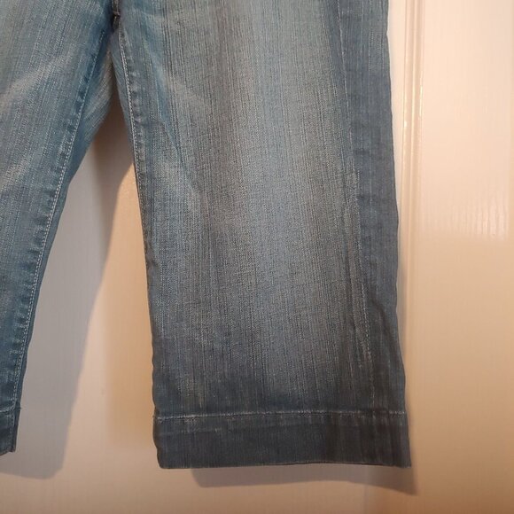 7 For all Mankind Dojo Jorts Womens Shorts Stretch Logo Denim Jean 29 Y2K - Picture 4 of 12